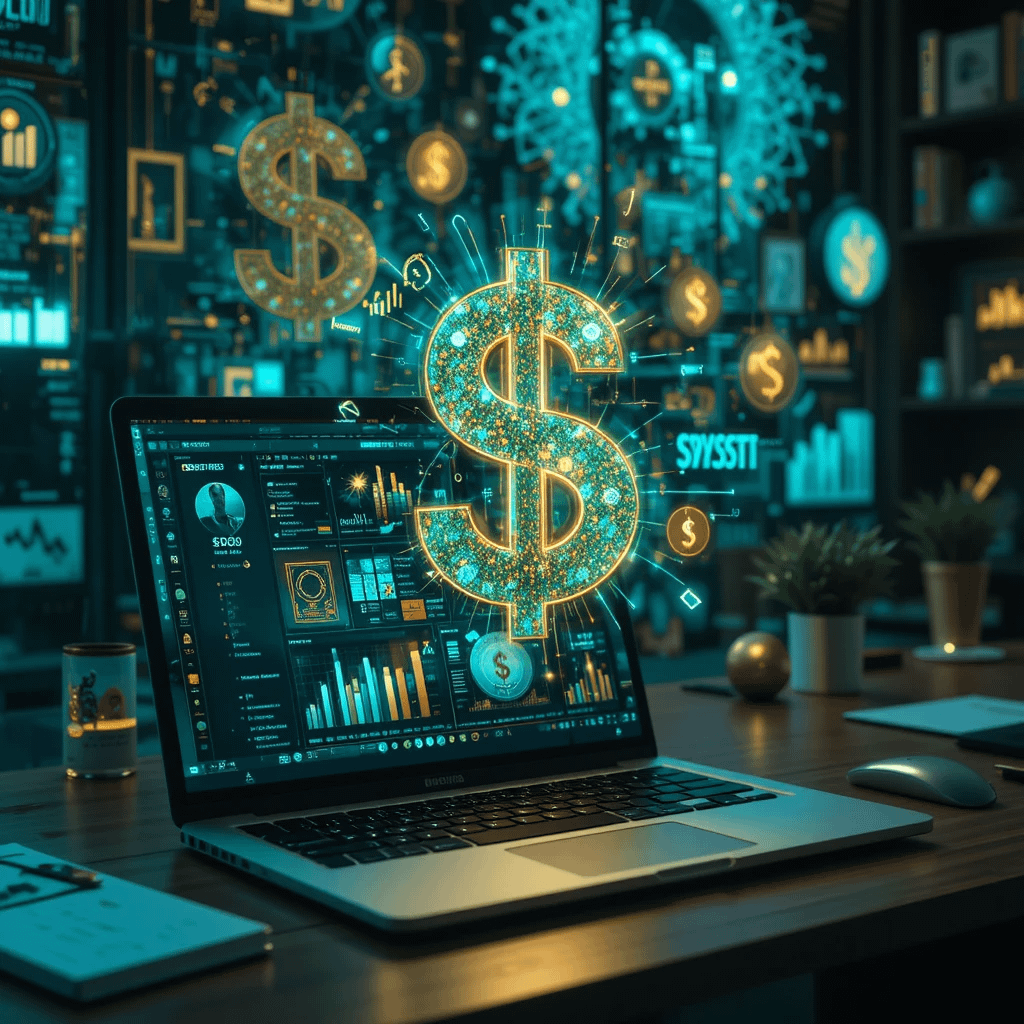 Content creator earning money by selling AI prompts online