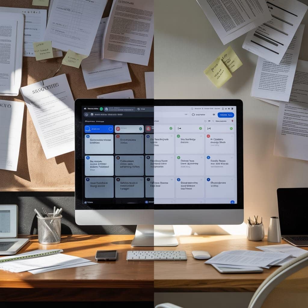 Before and after comparison showing improved AI results using expert prompt package techniques