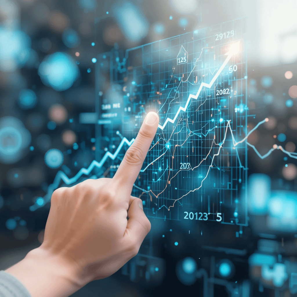 Graph showing rising AI prompt marketplace income projections for 2025.