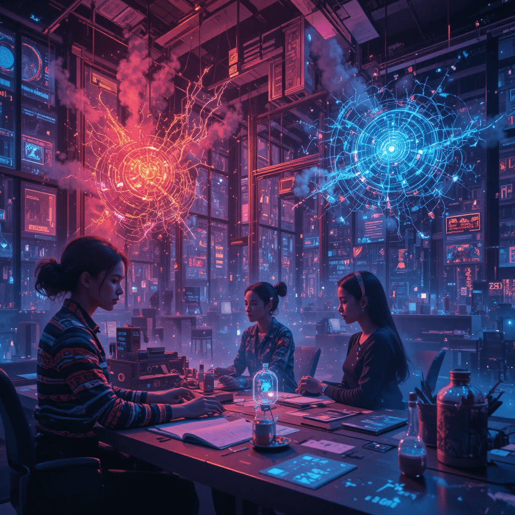 Screenshot of a free AI prompt library interface showcasing diverse categories for creators.