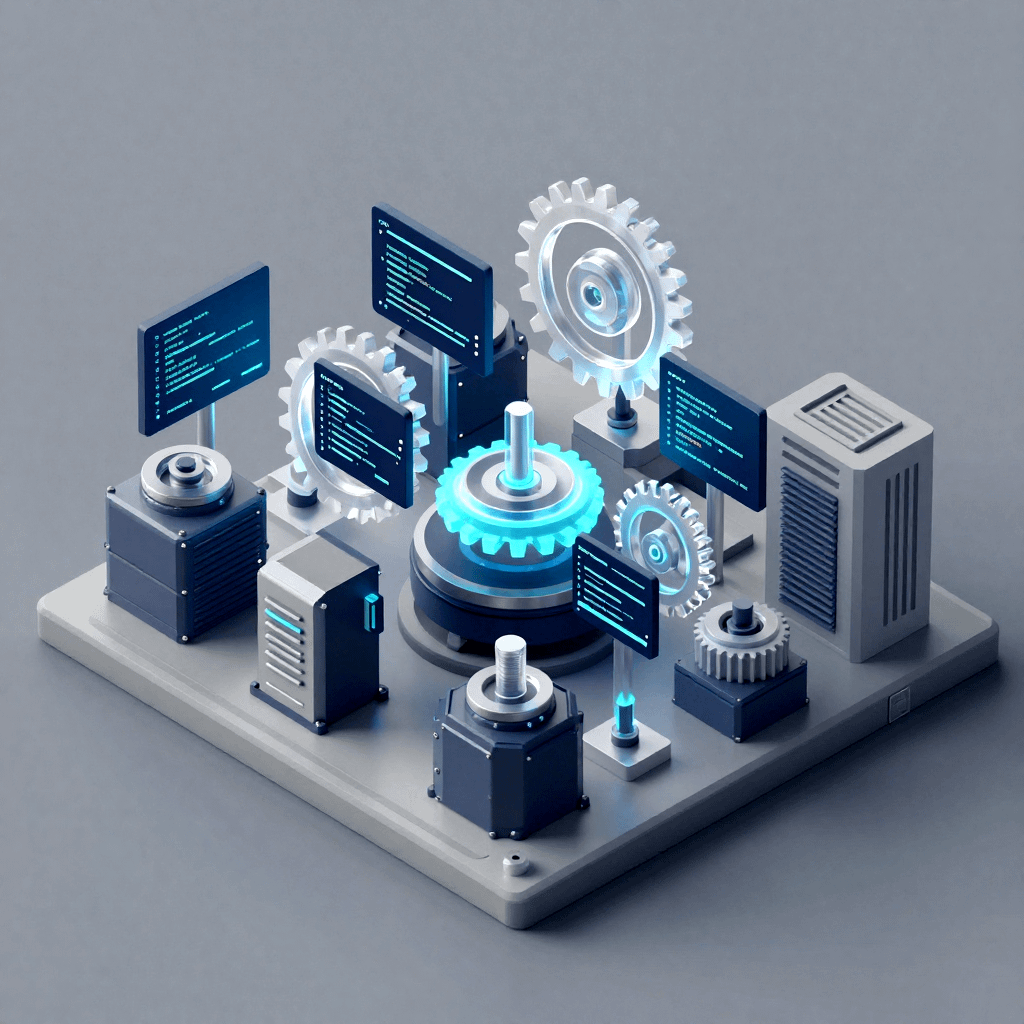 Conceptual diagram of an automated SEO synthesis engine